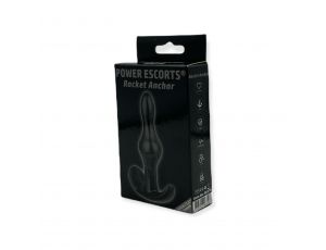 Elastyczny korek analny Rocket Anchor Power Escorts czarny 8 5 cm