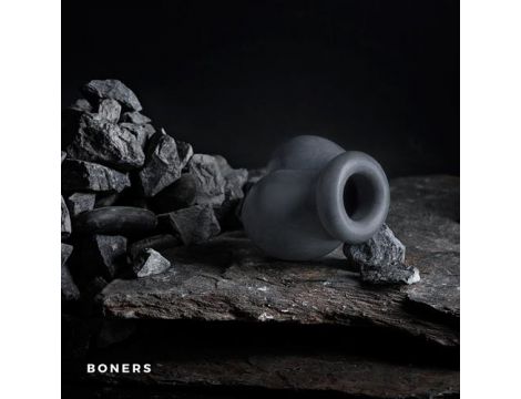Nosz na jądra silikonowy Boners szary - 2