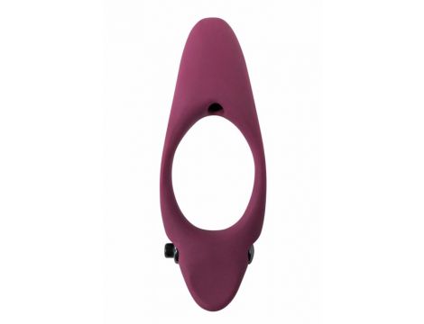 Pierścień erekcyjny wibrujący Pure Passion Stardust czerwony - 2