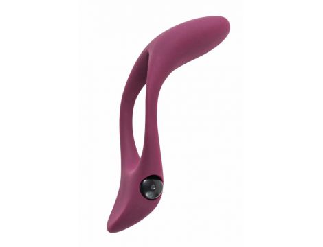 Pierścień erekcyjny wibrujący Pure Passion Stardust czerwony - 3