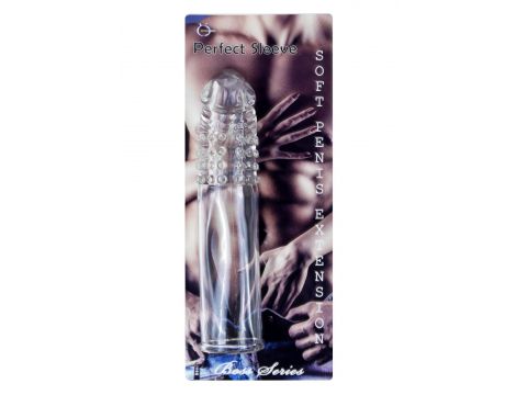 Silikonowa nakładka przedłużająca penisa B Series 6 cm z wypustkami - 2