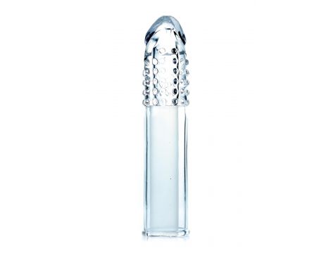 Silikonowa nakładka przedłużająca penisa B Series 6 cm z wypustkami - 5