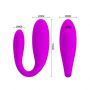 Stymulator łechtaczki Pretty Love Fascination fioletowy silikonowy USB - 6