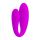 Stymulator łechtaczki Pretty Love Fascination fioletowy silikonowy USB