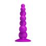 Korek analny bąbelkowy silikonowy Pretty Love fioletowy z przyssawką - 5