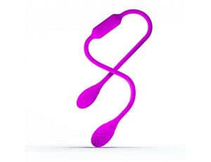Jajko wibrujące dwustronne Pretty Love fioletowe USB silikonowe
