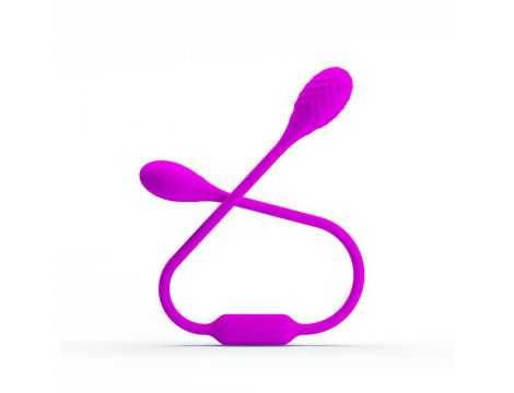 Jajko wibrujące dwustronne Pretty Love fioletowe USB silikonowe - 2