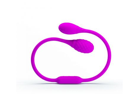 Jajko wibrujące dwustronne Pretty Love fioletowe USB silikonowe - 4