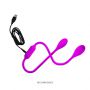Jajko wibrujące dwustronne Pretty Love fioletowe USB silikonowe - 8