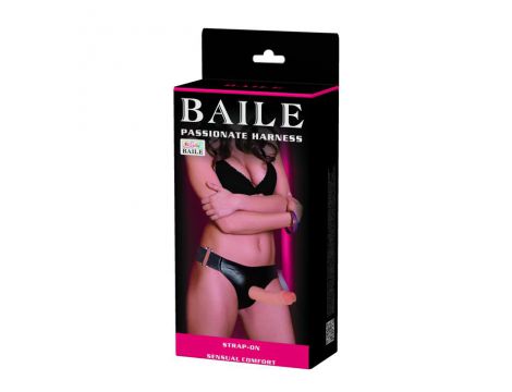 Dildo na pasek Baile 18 cm regulowane żelowe - 6
