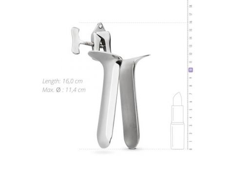 Wziernik pochwy Collins Sinner Gear stal nierdzewna srebrny 16 cm - 9