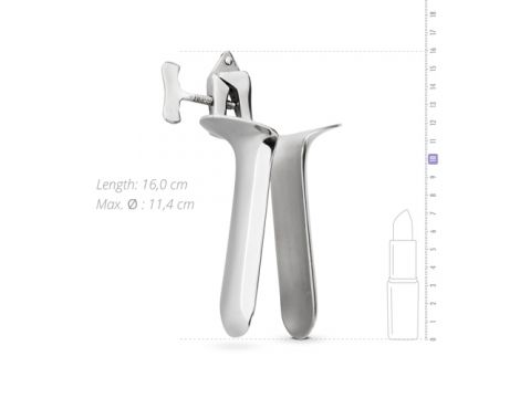 Wziernik pochwy Collins Sinner Gear stal nierdzewna srebrny 16 cm - 10