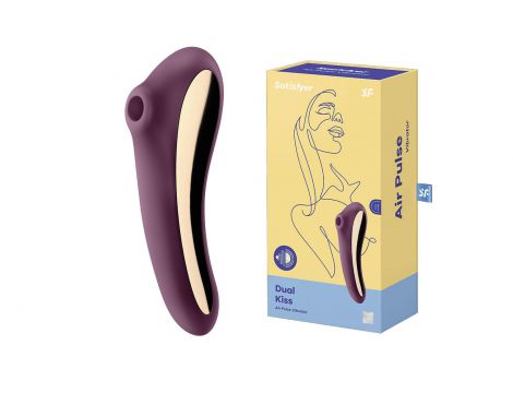 Stymulator Satisfyer Dual Kiss czerwony USB