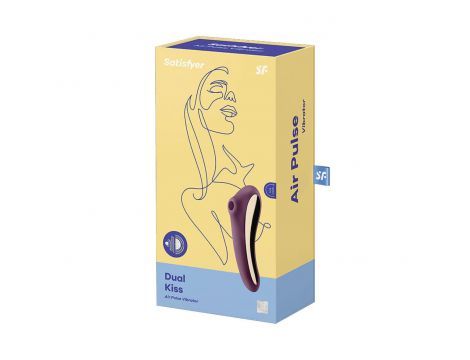 Stymulator Satisfyer Dual Kiss czerwony USB - 3