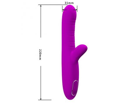 Wibrator punktu G Pretty Love Angelique fioletowy silikonowy USB - 5