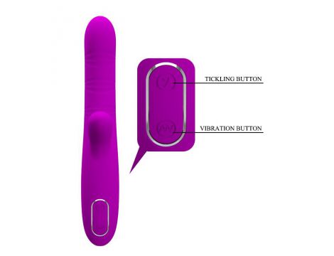 Wibrator punktu G Pretty Love Angelique fioletowy silikonowy USB - 6