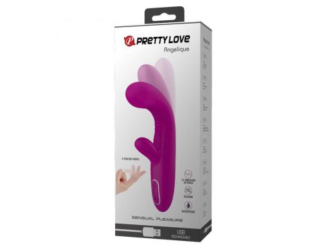 Wibrator punktu G Pretty Love Angelique fioletowy silikonowy USB - 8