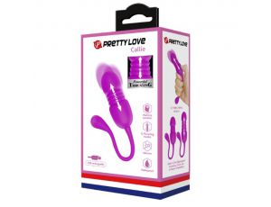 Wibrujące jajko Pretty Love Callie fioletowe 12 wibracji 12 pchnięć USB