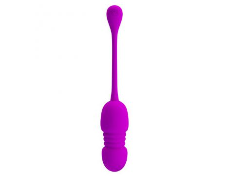 Wibrujące jajko Pretty Love Callie fioletowe 12 wibracji 12 pchnięć USB - 2