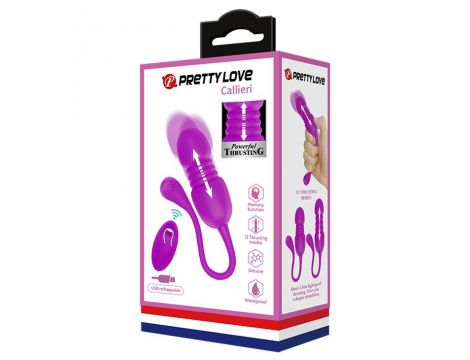 Bezprzewodowe wibrujące jajko Pretty Love Callieri fioletowe USB - 7