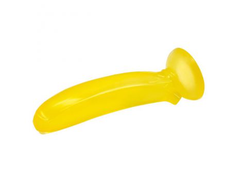 Dildo żelowe Baile Passionate Fruit z przyssawką żółte - 3