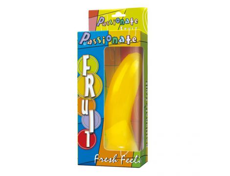 Dildo żelowe Baile Passionate Fruit z przyssawką żółte - 6