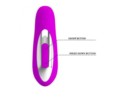 Masażer prostaty Pretty Love Piper fioletowy 12 funkcji USB - 5