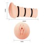 Realistyczny masturbator waginalny 3D Crazy Bull Rossi cielisty - 6