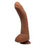 Realistyczne zakrzywione dildo Baile Alex jasnobrązowe z przyssawką - 2