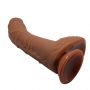 Realistyczne zakrzywione dildo Baile Alex jasnobrązowe z przyssawką - 5