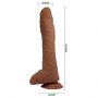 Realistyczne zakrzywione dildo Baile Alex jasnobrązowe z przyssawką - 7
