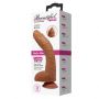 Realistyczne zakrzywione dildo Baile Alex jasnobrązowe z przyssawką - 8