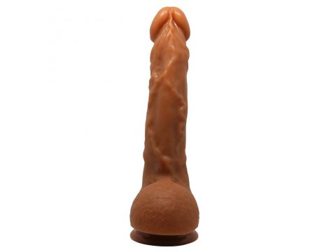 Dildo realistyczne zakrzywione Baile Jason z przyssawką jasnobrązowe - 2