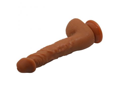 Dildo realistyczne zakrzywione Baile Jason z przyssawką jasnobrązowe - 5