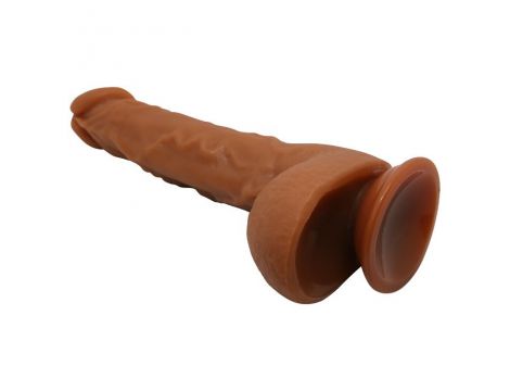 Dildo realistyczne zakrzywione Baile Jason z przyssawką jasnobrązowe - 6