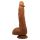 Dildo realistyczne zakrzywione Baile Jason z przyssawką jasnobrązowe
