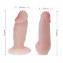 Uprząż strap on Baile Jessica z dwoma dildami cielista regulowana - 6