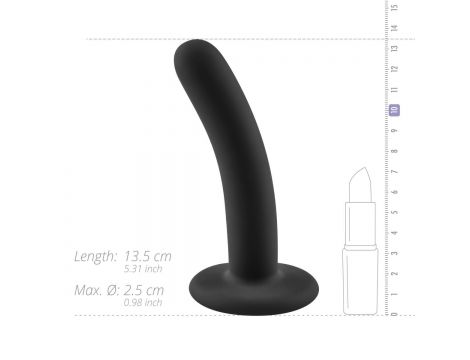 Dildo silikonowy No Parts Logan czarny 13,5 cm - 10