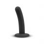 Dildo silikonowy No Parts Logan czarny 13,5 cm - 3