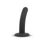 Dildo silikonowy No Parts Logan czarny 13,5 cm - 7