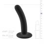 Dildo silikonowy No Parts Logan czarny 13,5 cm - 11