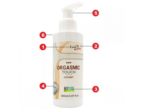 Olejek do masażu Orgasmic Touch kokosowy LoveStim 150 ml - 8