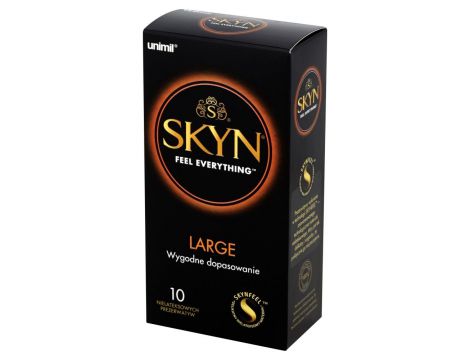 Prezerwatywy bezlateksowe Skyn Large nawilżane 10 sztuk - 2