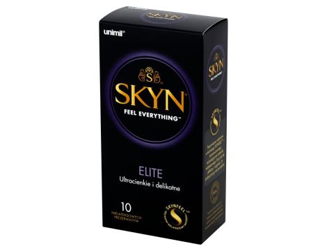 Prezerwatywy ultracienkie Skyn Elite nielateksowe 10 sztuk
