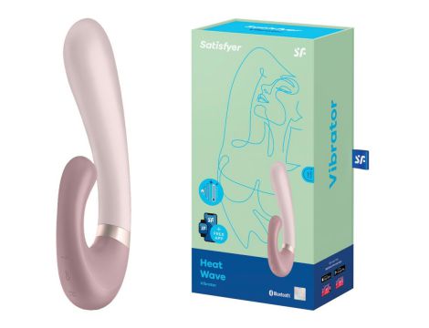 Wibrator punktu G Heat Wave Satisfyer z ciepłem fioletowy USB - 2