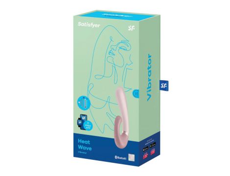 Wibrator punktu G Heat Wave Satisfyer z ciepłem fioletowy USB - 3