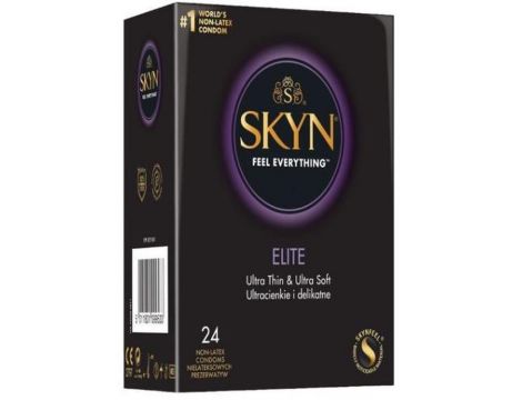 Prezerwatywy ultracienkie SKYN Elite bez lateksu 24 szt