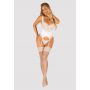 Gorset koronkowy i stringi Amor Blanco Obsessive biały L/XL - 4