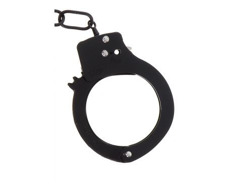 Kajdanki metalowe ToyJoy czarne 6 cm nikiel free - 2