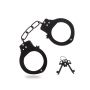 Kajdanki metalowe ToyJoy czarne 6 cm nikiel free - 2